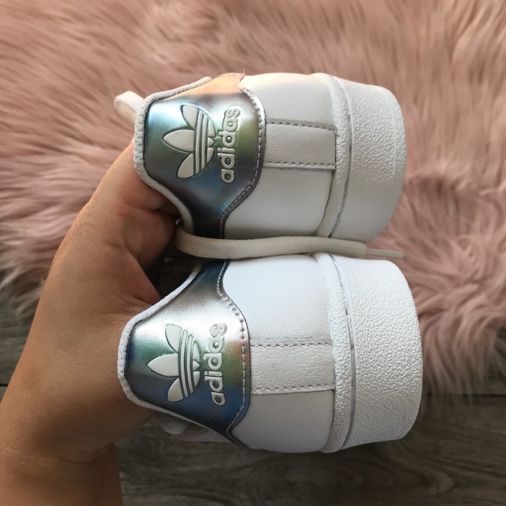 New Rare Adidas Superstar Metallic Multi Color - Picture 2 of 4